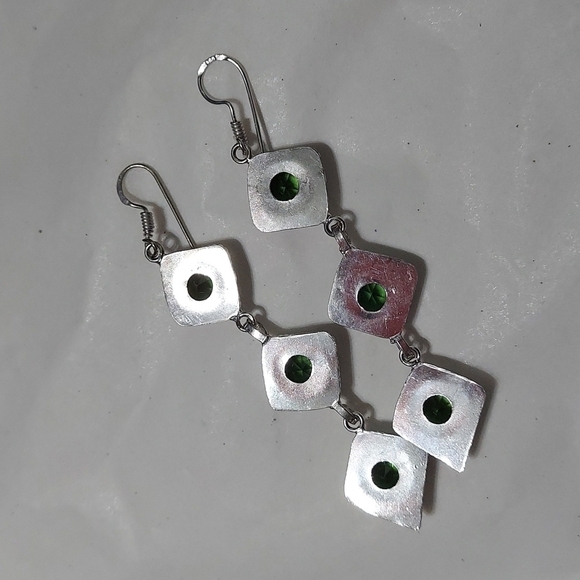PERIDOT Sterling Silver Earrings - Picture 6 of 7
